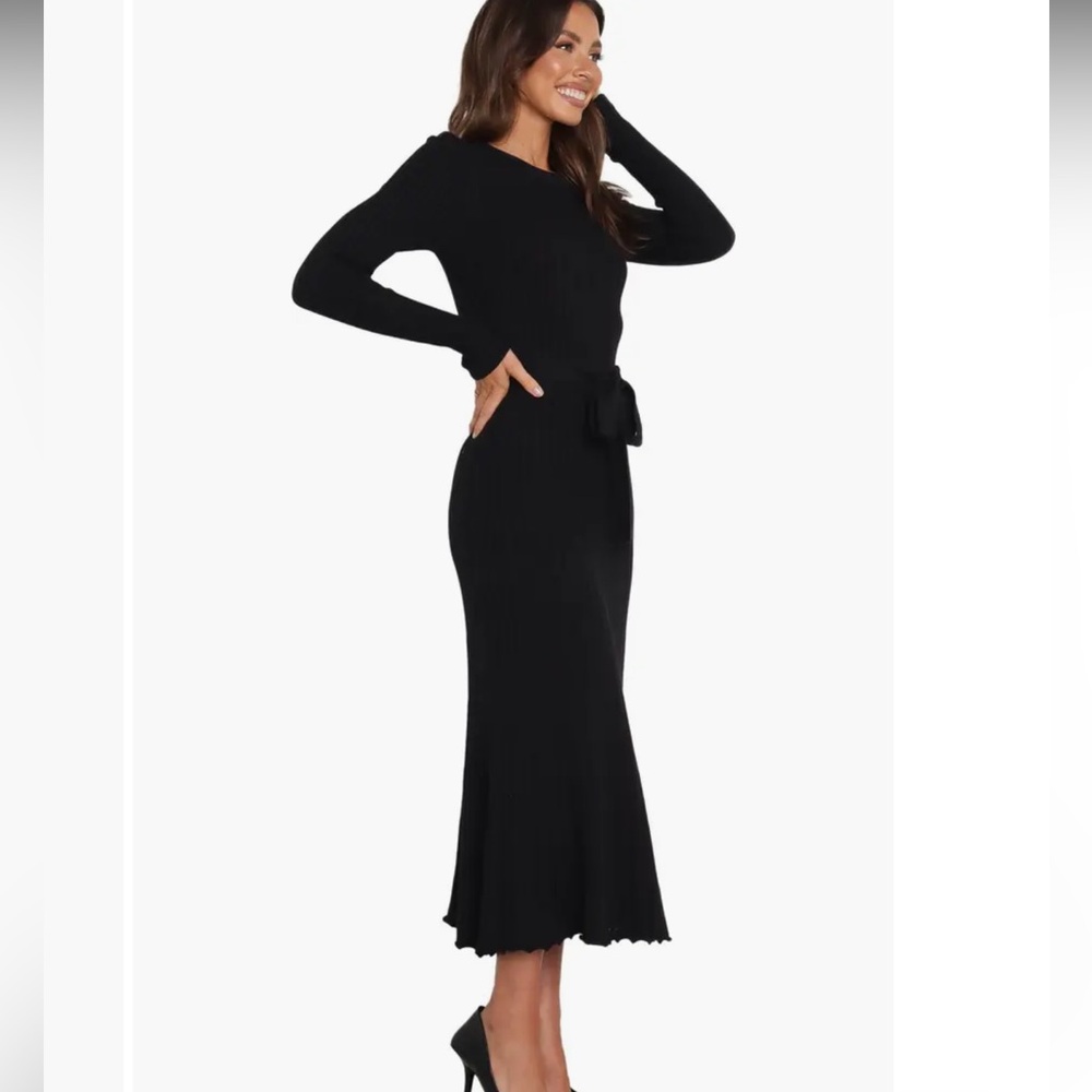 Petal & Pup Black Long Sleeve Dress